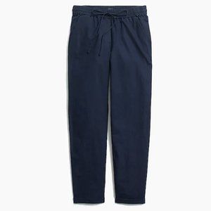 J.Crew linen cotton drawstring pants navy sz 10